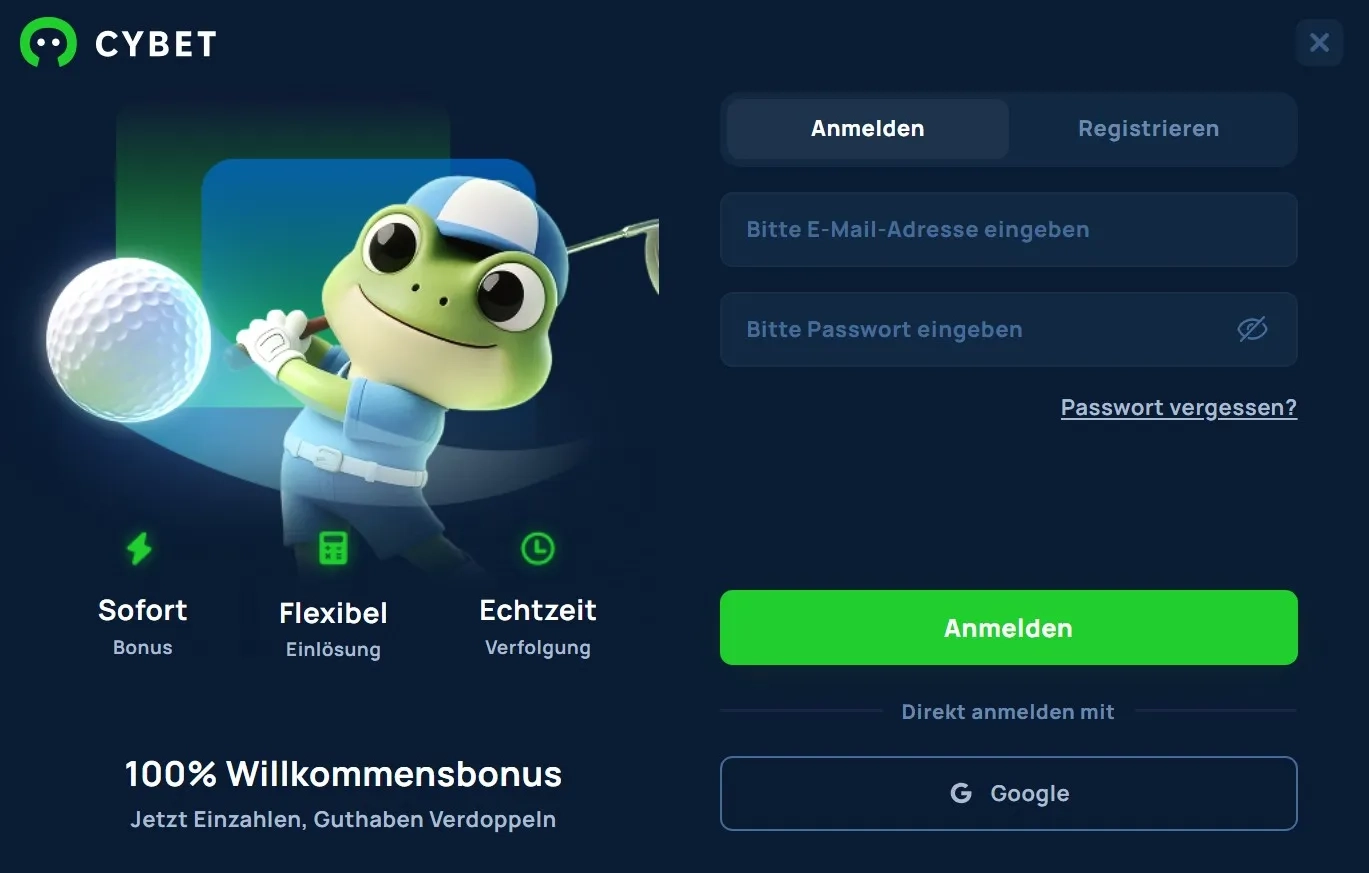 Registrierung und Login